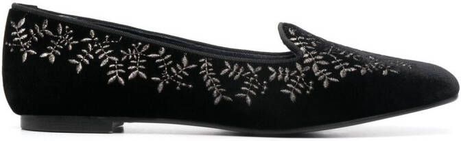 10 CORSO COMO x Castañer Hojas velvet slippers Black