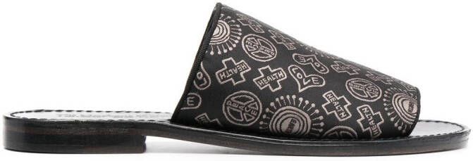 10 CORSO COMO x The Merchant of Florence Woodstock slides Black