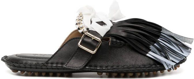 13 09 SR Puli leather mules Black