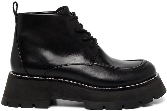 3.1 Phillip Lim Kate lace-up ankle combat boots Black