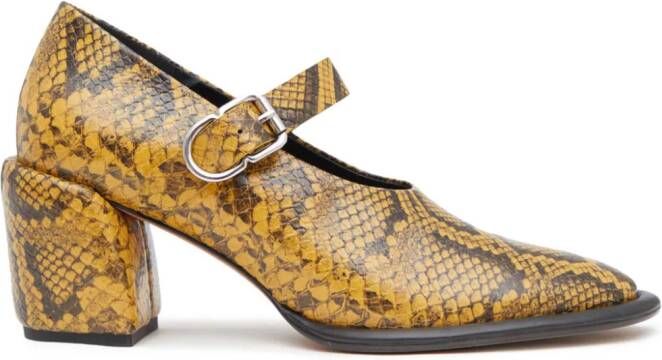 3.1 Phillip Lim Naomi 70mm leather pumps Yellow