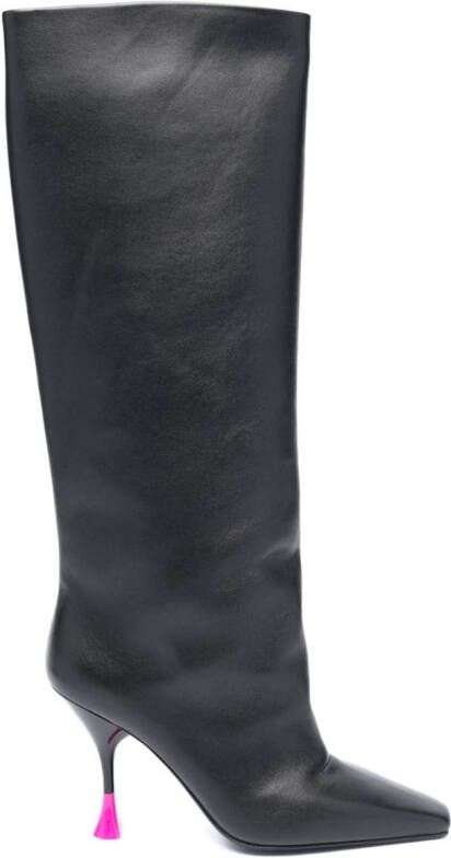 3juin Anita 100mm leather knee-boots Black