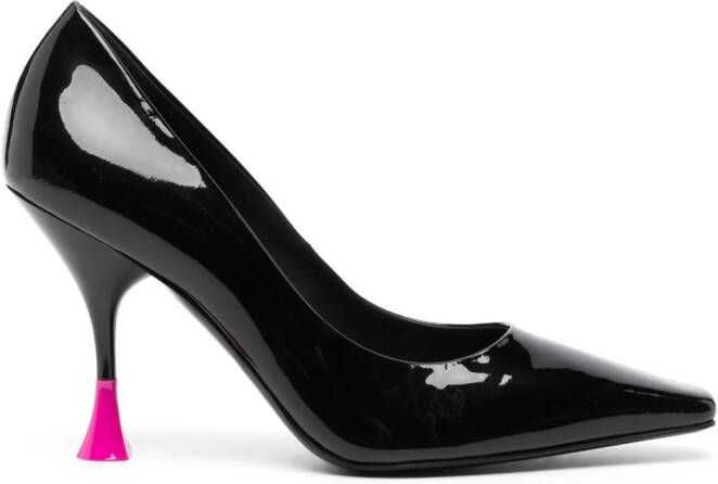 3juin Bahia 95mm patent leather pumps Black