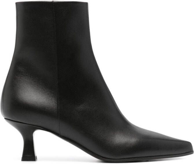 3juin 26mm leather ankle boots Black