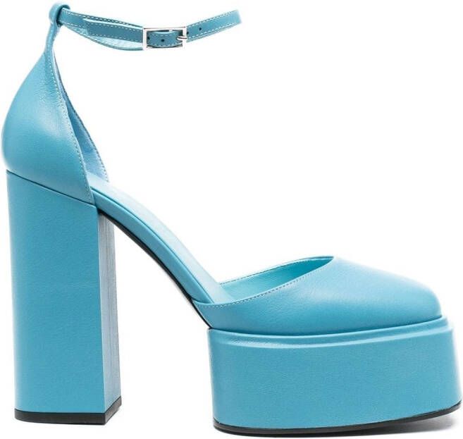 3juin platform-sole 90mm pumps Blue