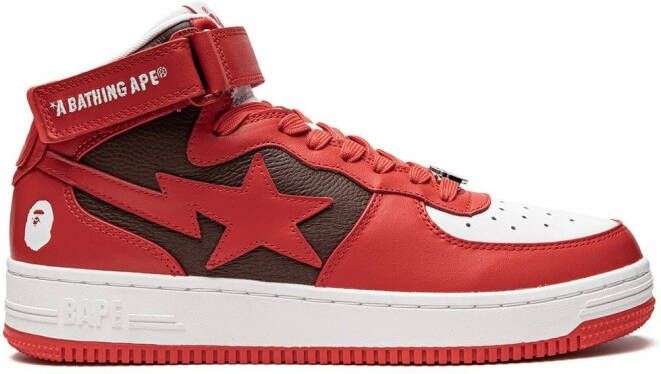 A BATHING APE Bape Sta Mi #2 M2 "Red" sneakers