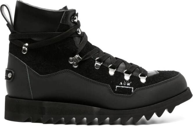 A-COLD-WALL* Alpine suede hiking boots Black