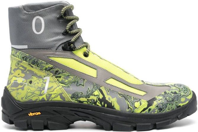 A-COLD-WALL* chunky lace-up boots Green