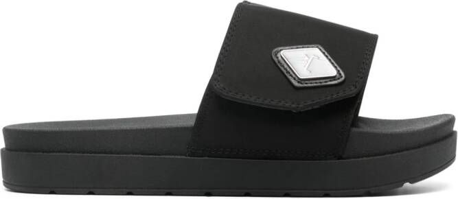 A-COLD-WALL* Diamond padded slides Black