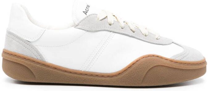 Acne Studios panelled-design leather sneakers White