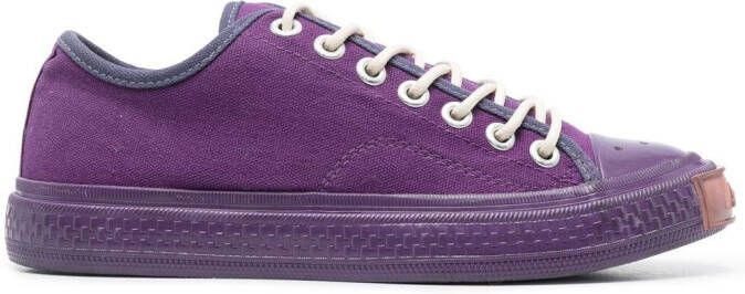 Acne Studios tonal lace-up sneakers Purple