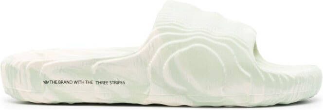 Adidas Adilette camouflage-print slides Green