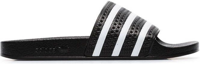 Adidas Adilette three-stripe slides Black - Picture 4
