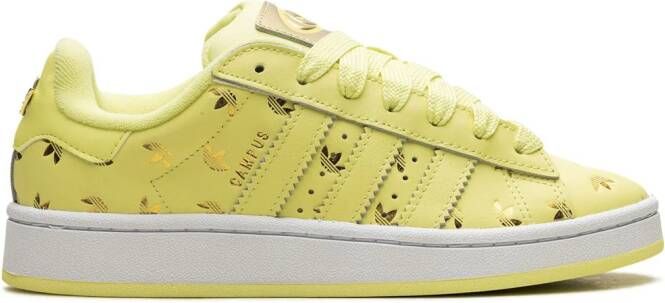 Adidas Campus 00s "Allover Debossed Trefoils-Pulse Yellow" sneakers