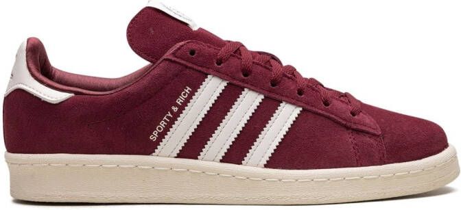 Adidas Campus 80s "Sporty & Rich Merlot Cream" sneakers Red - Picture 2