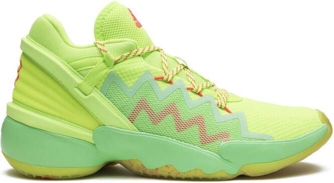 Adidas D.O.N. Issue #2 "Marvel Spider Spidey Sense Green" sneakers