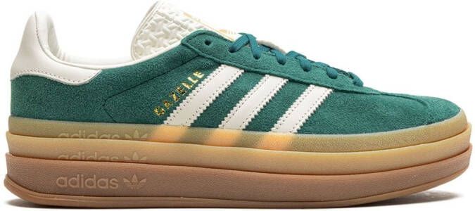 Adidas Gazelle Bold "Green White Gold" sneakers