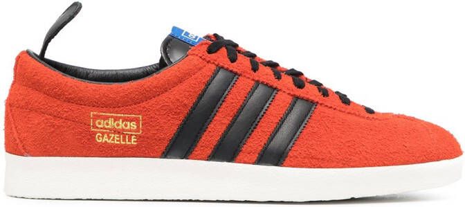 Adidas Gazelle suede flat sneakers Red