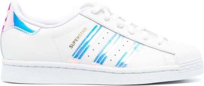 Adidas Superstar logo-debossed low-top sneakers White - Picture 9
