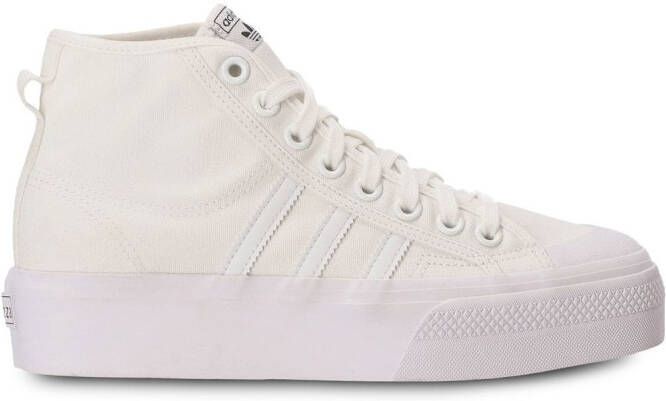Adidas Nizza flatform mid sneakers White
