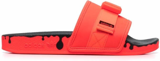 Adidas Pouchylette flat slides Orange