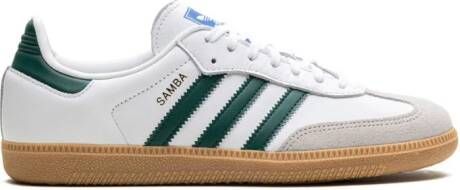 Adidas Kids Samba OG "Cloud White Collegiate Green Gum" sneakers