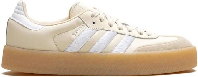Adidas Gazelle three-stripe lace-up sneakers White