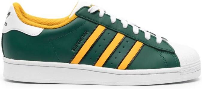 Adidas Superstar low-top leather sneakers Green - Picture 2