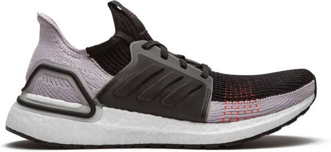 Adidas Ultraboost 19 "Core Black Soft Vision Solar Red" sneakers Grey - Picture 2