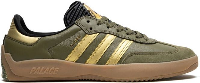 Adidas x Palace Puig Samba "Olive Gold" sneakers Green - Picture 2