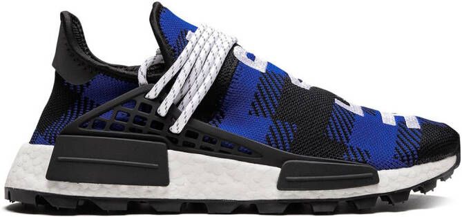 Adidas x BBC x Pharrell NMD Hu "Plaid Pack Blue" sneakers