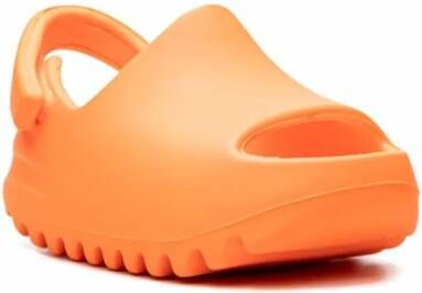 Adidas Yeezy Kids Yeezy "Enflame Orange" slides