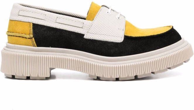 Adieu Paris panelled leather Oxford shoes Black