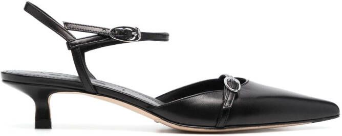 Aeyde 50mm leather pumps Black