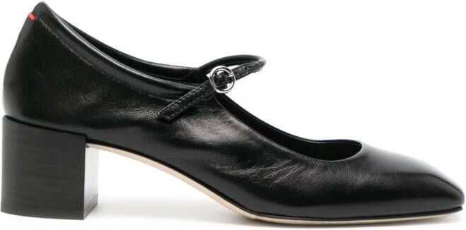 Aeyde Aline 45mm leather pumps Black