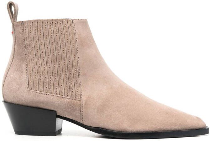 Aeyde Bea 40mm suede boots Grey