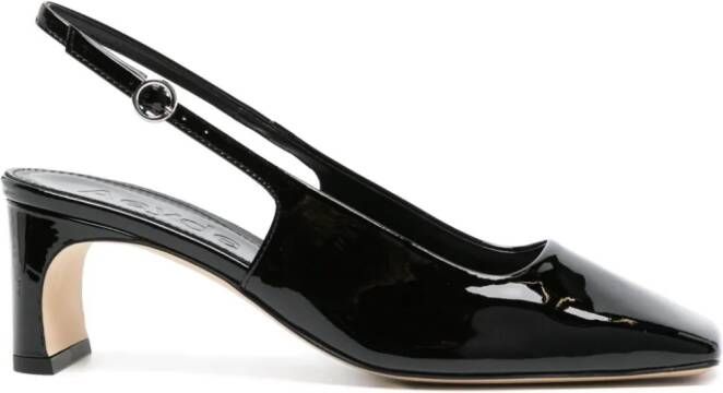 Aeyde Eliza 55mm patent-leather pumps Black