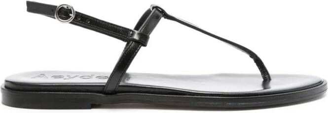 Aeyde Nala leather sandals Black