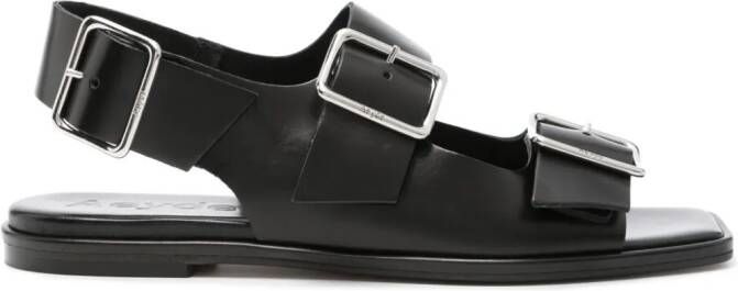 Aeyde Thekla leather sandals Black