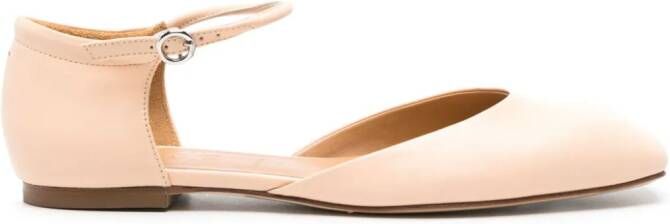 Aeyde Uma leather ballerina shoes Neutrals