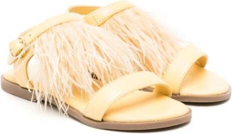 Age of Innocence Elle leather sandals Yellow