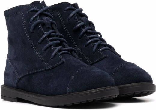 Age of Innocence Gents lace-up suede ankle boots Blue