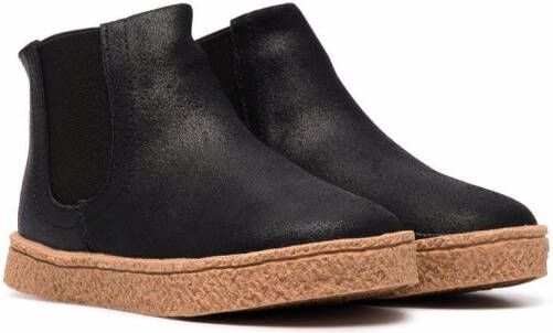 Age of Innocence Gents shearling-lined suede ankle boots Black
