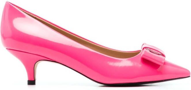 Age of Innocence Jacqueline 50mm bow-embellished pumps Pink