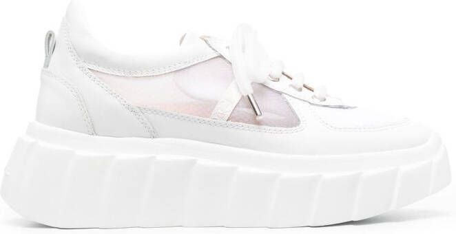 AGL Blondie Grid platform sneakers White