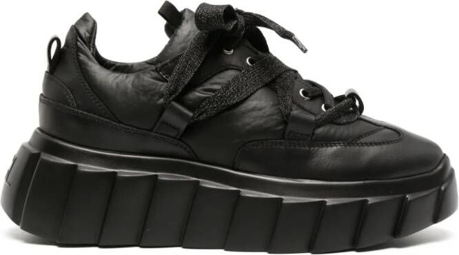 AGL Blondie leather chunky sneakers Black
