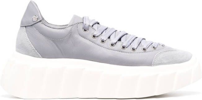 AGL Blondie Ties leather sneakers Grey