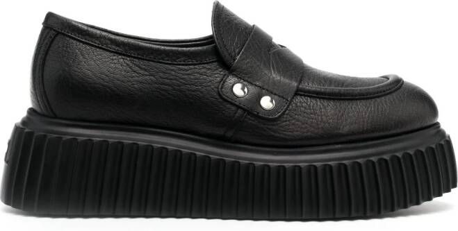 AGL Dany round-toe loafers Black