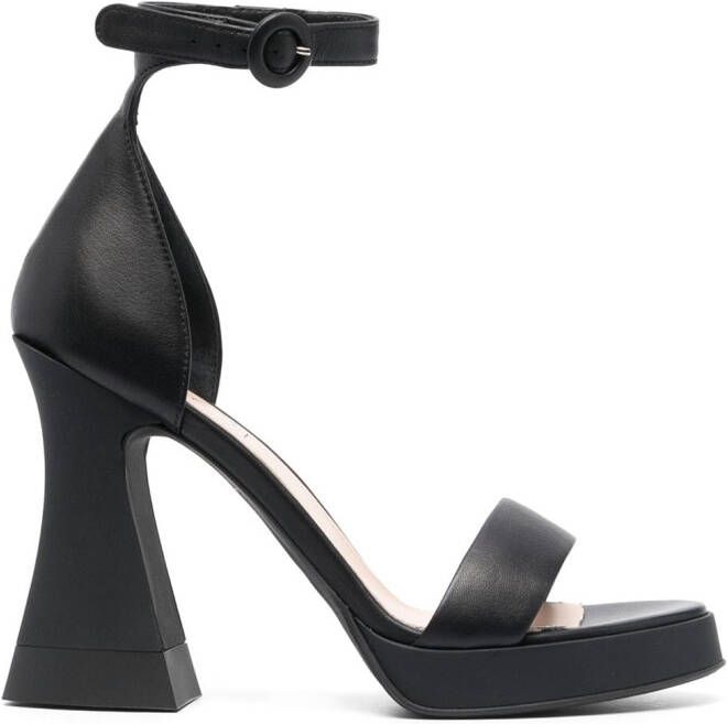 AGL Janis 115mm ankle-strap sandals Black