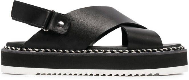 AGL Marta criss-cross sandals Black
